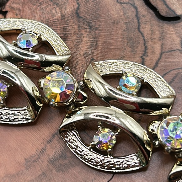 VINTAGE CORO PEGASUS AB RHINESTONE BRACELET SPARKLY - Picture 5 of 6